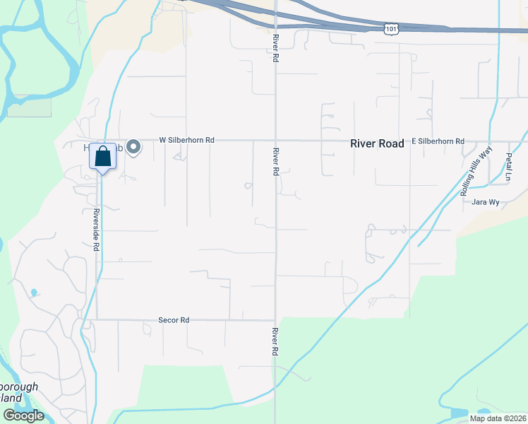 map of restaurants, bars, coffee shops, grocery stores, and more near 802 River Rd in Sequim