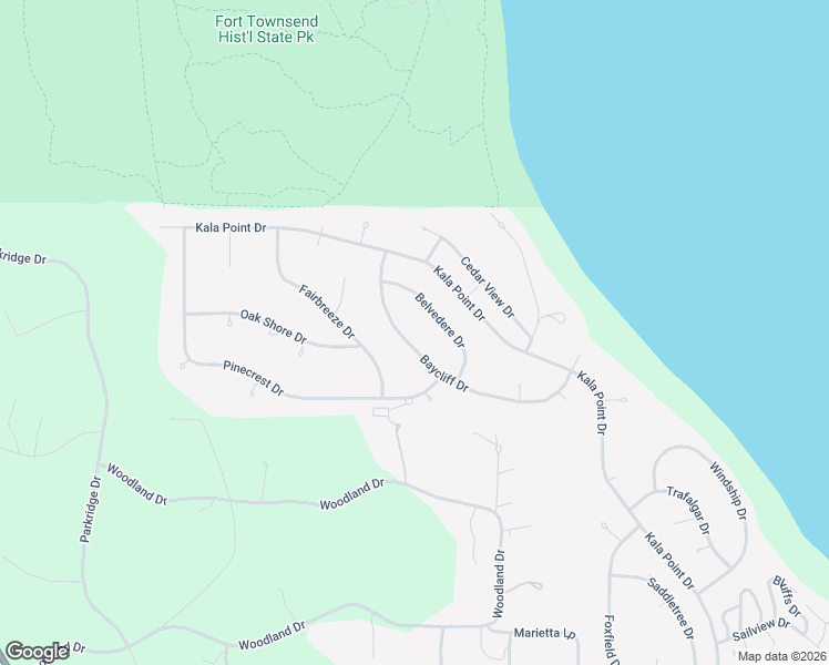 map of restaurants, bars, coffee shops, grocery stores, and more near 370 Baycliff Drive in Port Townsend