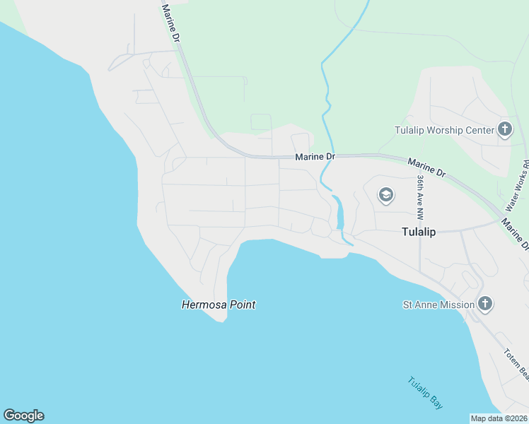map of restaurants, bars, coffee shops, grocery stores, and more near 4230 77th Place Northwest in Tulalip Bay