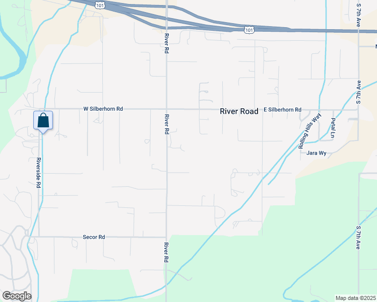 map of restaurants, bars, coffee shops, grocery stores, and more near 755 River Road in Sequim