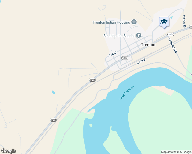 map of restaurants, bars, coffee shops, grocery stores, and more near 14631 North Dakota 1804 in Williston