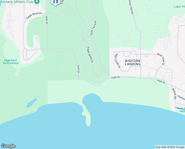 map of restaurants, bars, coffee shops, grocery stores, and more near 60 Eagle Bend Drive in Bigfork