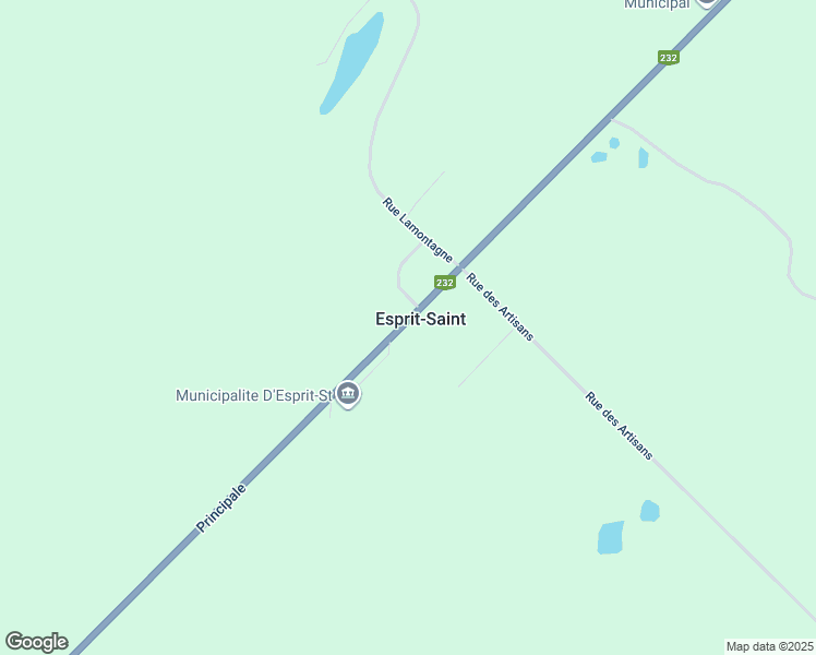 map of restaurants, bars, coffee shops, grocery stores, and more near 125 Rue Principale in Esprit-Saint