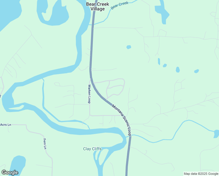 map of restaurants, bars, coffee shops, grocery stores, and more near Bear Creek Village in Bigfork