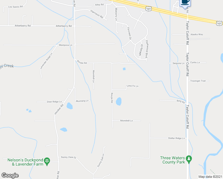map of restaurants, bars, coffee shops, grocery stores, and more near 898 Roupe Road in Sequim