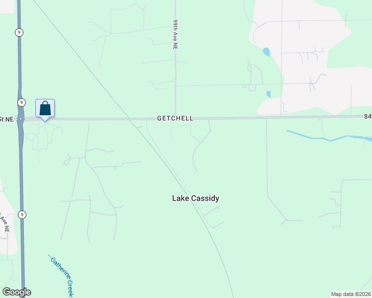 map of restaurants, bars, coffee shops, grocery stores, and more near 8216 101 Avenue Northeast in Lake Stevens