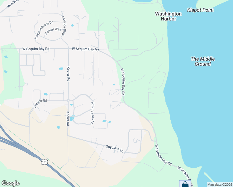 map of restaurants, bars, coffee shops, grocery stores, and more near 1760 West Sequim Bay Road in Sequim