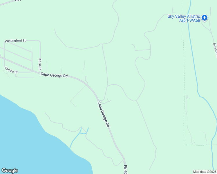 map of restaurants, bars, coffee shops, grocery stores, and more near 160 Blue Sky Drive in Port Townsend