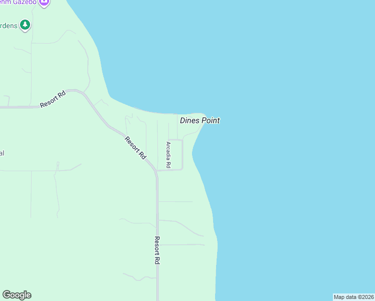 map of restaurants, bars, coffee shops, grocery stores, and more near 1277 Dines Point Road in Greenbank