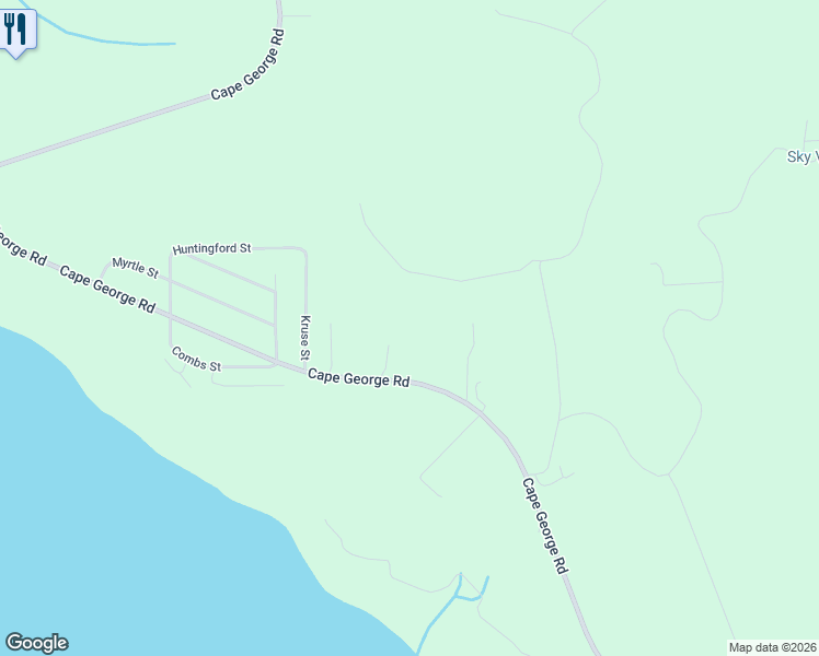map of restaurants, bars, coffee shops, grocery stores, and more near 5731 Cape George Road in Port Townsend