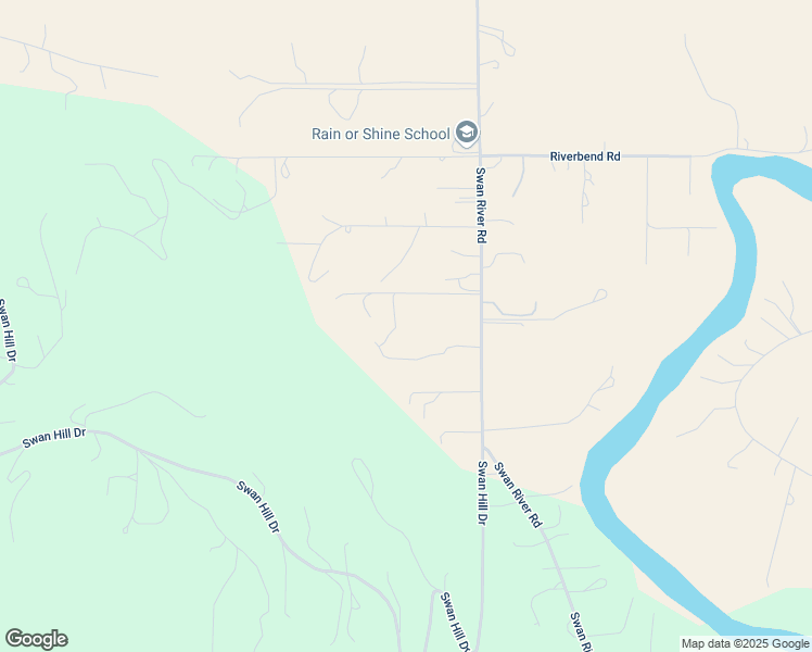 map of restaurants, bars, coffee shops, grocery stores, and more near 640 Swan River Road in Bigfork