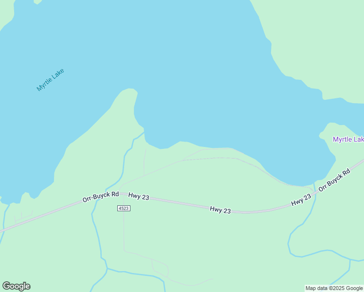 map of restaurants, bars, coffee shops, grocery stores, and more near 9093 Myrtle Lake Road in Orr