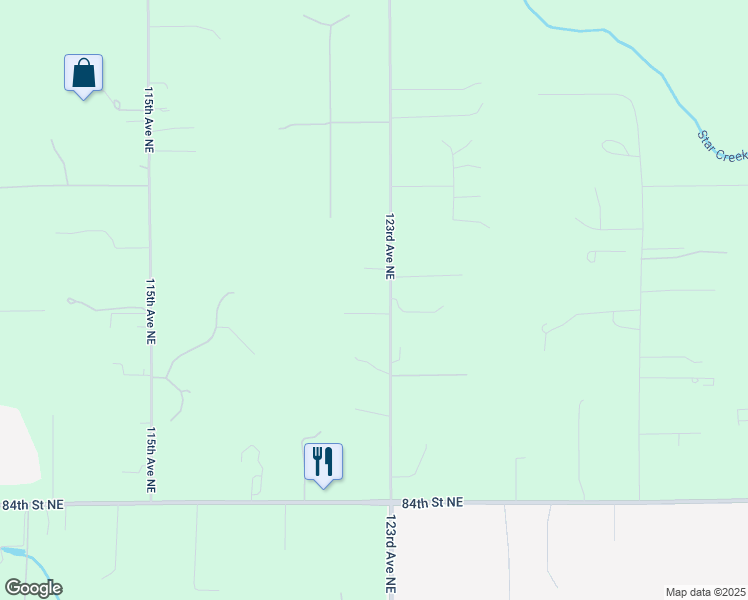 map of restaurants, bars, coffee shops, grocery stores, and more near 9006 123rd Avenue Northeast in Lake Stevens