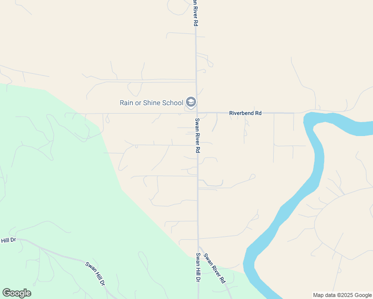 map of restaurants, bars, coffee shops, grocery stores, and more near 580 Swan River Road in Bigfork