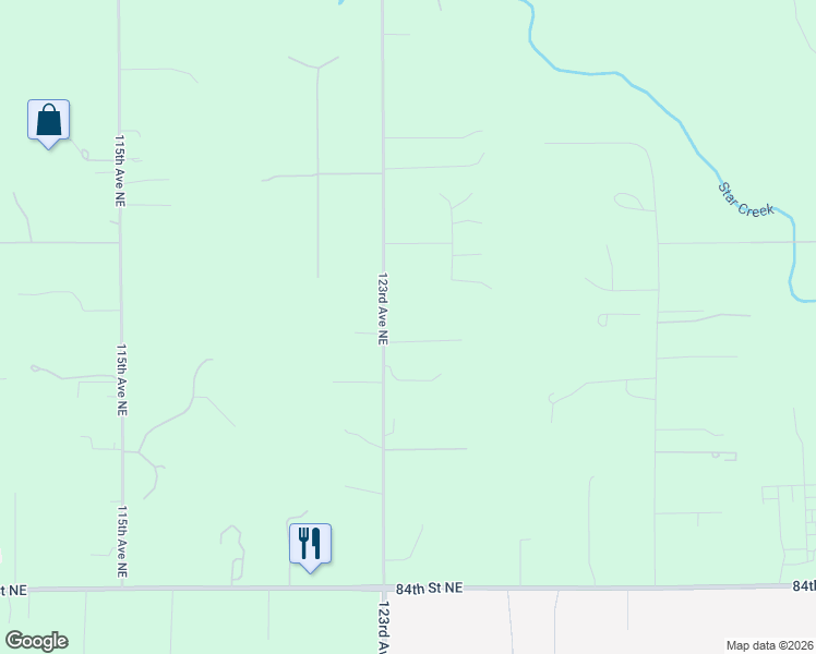 map of restaurants, bars, coffee shops, grocery stores, and more near 9121 123rd Avenue Northeast in Lake Stevens