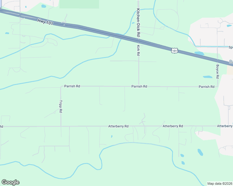 map of restaurants, bars, coffee shops, grocery stores, and more near 344 Parrish Road in Sequim