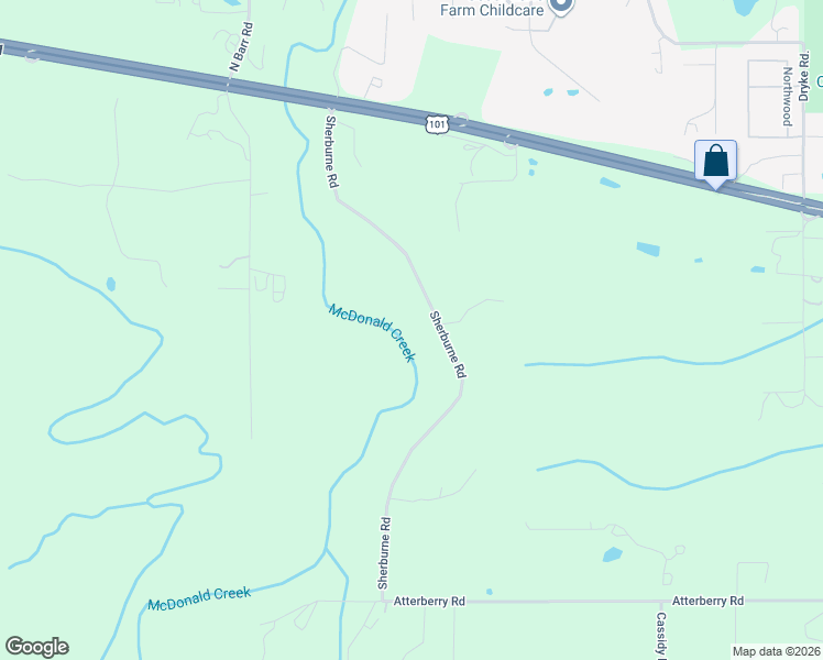 map of restaurants, bars, coffee shops, grocery stores, and more near 510 Sherburne Road in Sequim