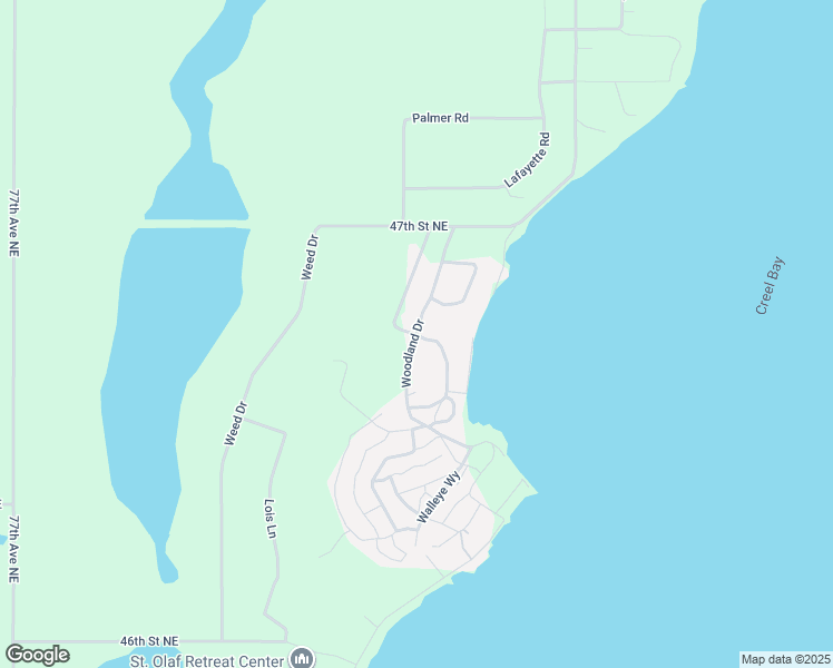 map of restaurants, bars, coffee shops, grocery stores, and more near 245 Woodland Drive in Devils Lake