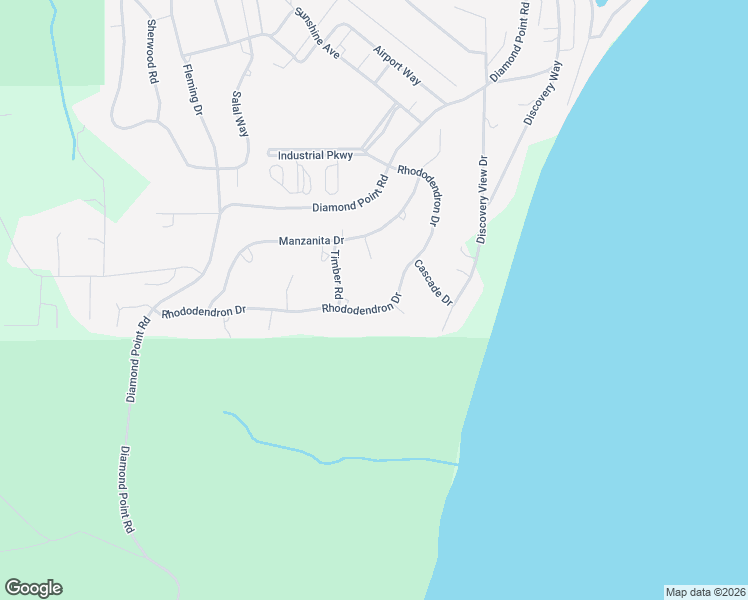 map of restaurants, bars, coffee shops, grocery stores, and more near 451 Rhododendron Drive in Sequim