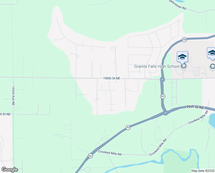 map of restaurants, bars, coffee shops, grocery stores, and more near 9811 Cooke Court in Granite Falls