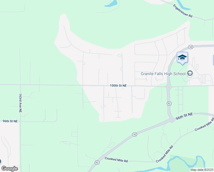 map of restaurants, bars, coffee shops, grocery stores, and more near 17218 Burn Road in Granite Falls
