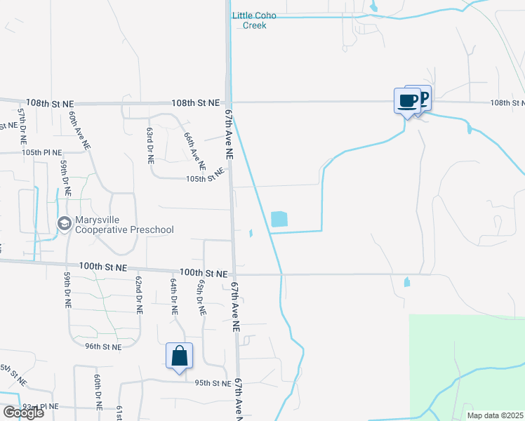 map of restaurants, bars, coffee shops, grocery stores, and more near 10159-10299 67th Avenue Northeast in Marysville