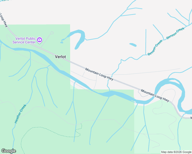 map of restaurants, bars, coffee shops, grocery stores, and more near 10120 342nd Drive Northeast in Granite Falls