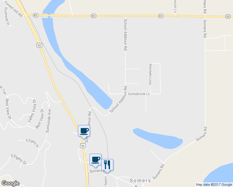 map of restaurants, bars, coffee shops, grocery stores, and more near 72 Walker Avenue in Somers