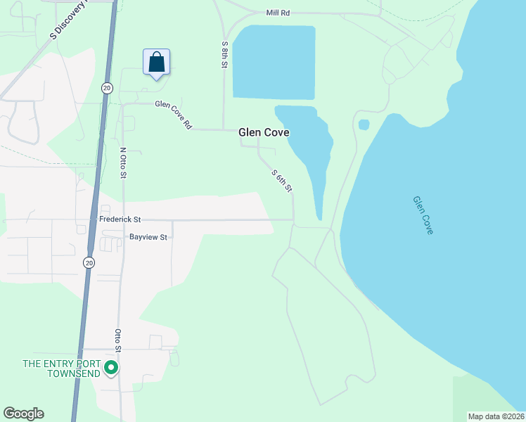 map of restaurants, bars, coffee shops, grocery stores, and more near 421 Frederick Street in Port Townsend