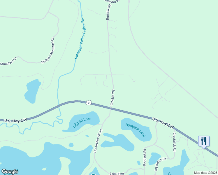 map of restaurants, bars, coffee shops, grocery stores, and more near 39 West Minnow Court in Libby