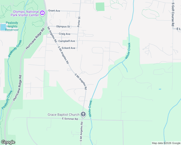 map of restaurants, bars, coffee shops, grocery stores, and more near 1207 Rook Drive in Port Angeles