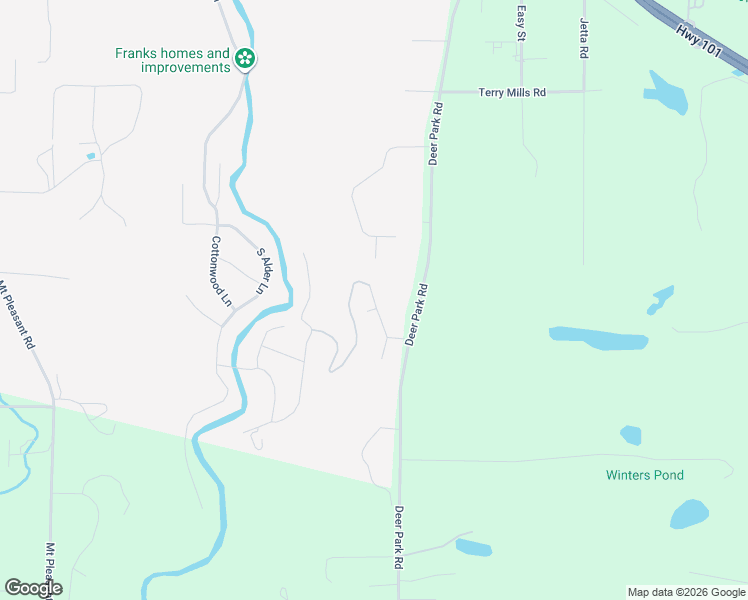 map of restaurants, bars, coffee shops, grocery stores, and more near 104 Twin Firs Estates Drive in Port Angeles