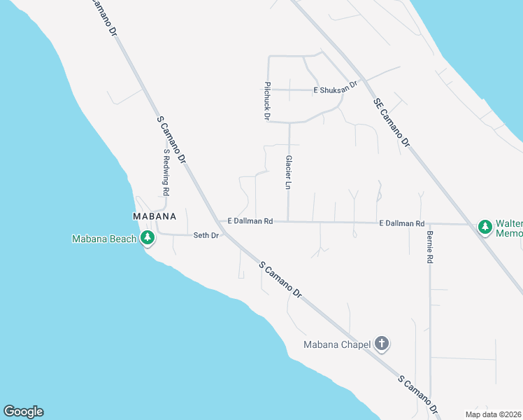 map of restaurants, bars, coffee shops, grocery stores, and more near 1409 East Dallman Road in Camano Island
