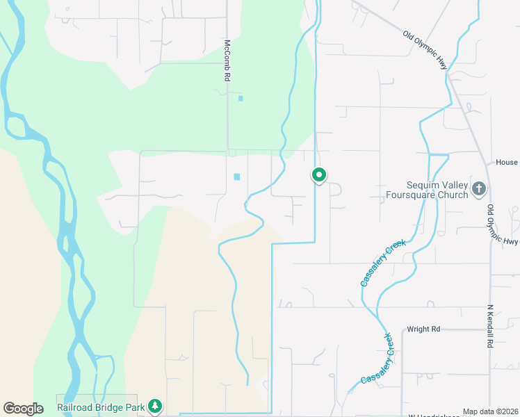map of restaurants, bars, coffee shops, grocery stores, and more near 42 McComb Ln in Sequim
