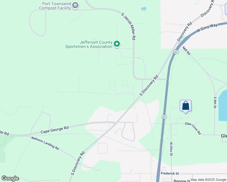 map of restaurants, bars, coffee shops, grocery stores, and more near 284B Arcadia Terrace in Port Townsend