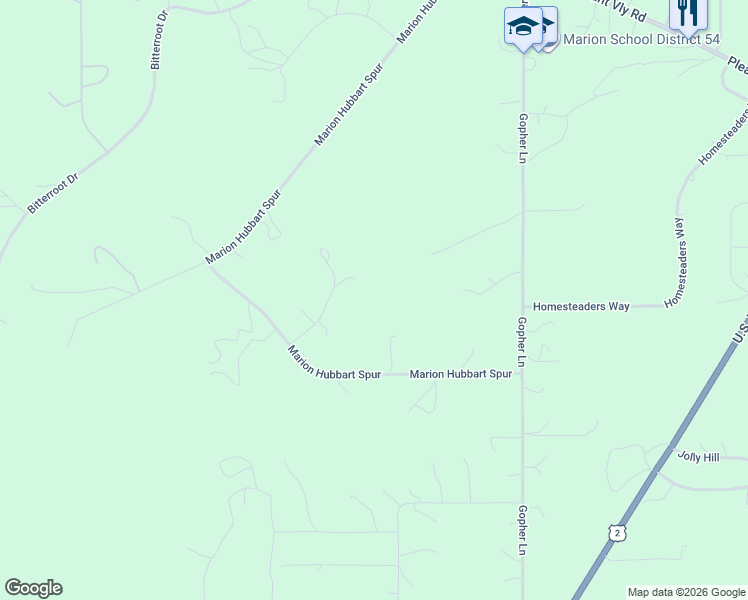 map of restaurants, bars, coffee shops, grocery stores, and more near 41 Lewis Kelsey Court in Marion