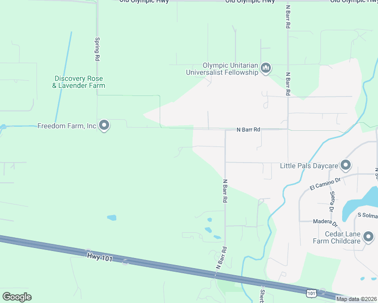 map of restaurants, bars, coffee shops, grocery stores, and more near 509 N Barr Rd in Port Angeles