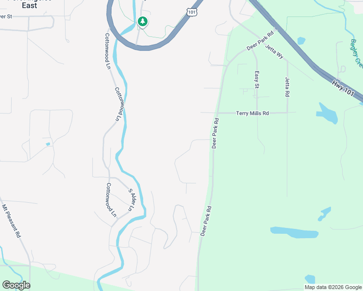 map of restaurants, bars, coffee shops, grocery stores, and more near 122 View Ridge Drive in Port Angeles