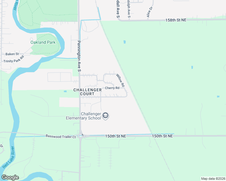 map of restaurants, bars, coffee shops, grocery stores, and more near 613 Evergreen Street in Thief River Falls