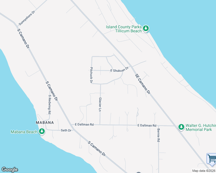 map of restaurants, bars, coffee shops, grocery stores, and more near 1458 Pilchuck Drive in Camano Island