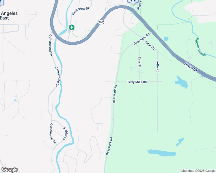 map of restaurants, bars, coffee shops, grocery stores, and more near 53 Boardwalk Street in Port Angeles