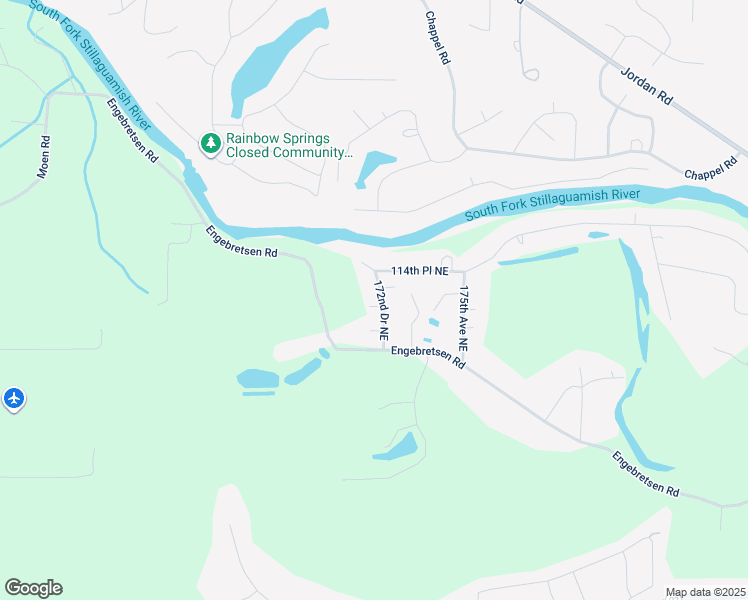 map of restaurants, bars, coffee shops, grocery stores, and more near 11318 172nd Drive Northeast in Granite Falls