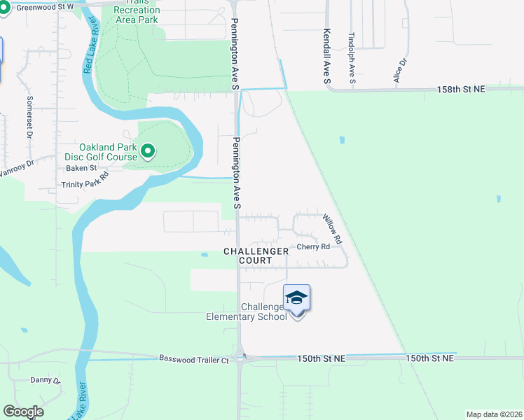 map of restaurants, bars, coffee shops, grocery stores, and more near 422 Hickory Road in Thief River Falls