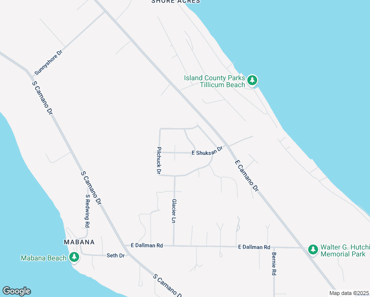 map of restaurants, bars, coffee shops, grocery stores, and more near 3026 South Sultan Drive in Camano