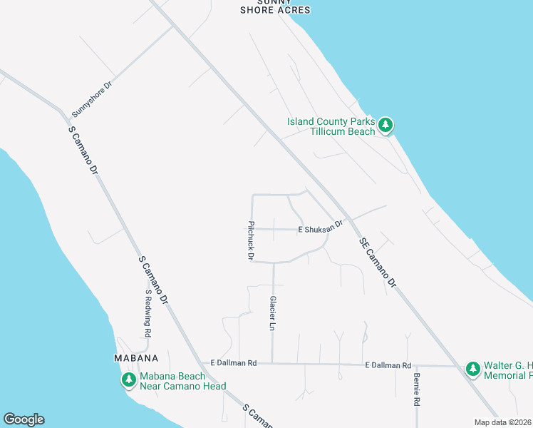 map of restaurants, bars, coffee shops, grocery stores, and more near 1345 Pilchuck Drive in Camano