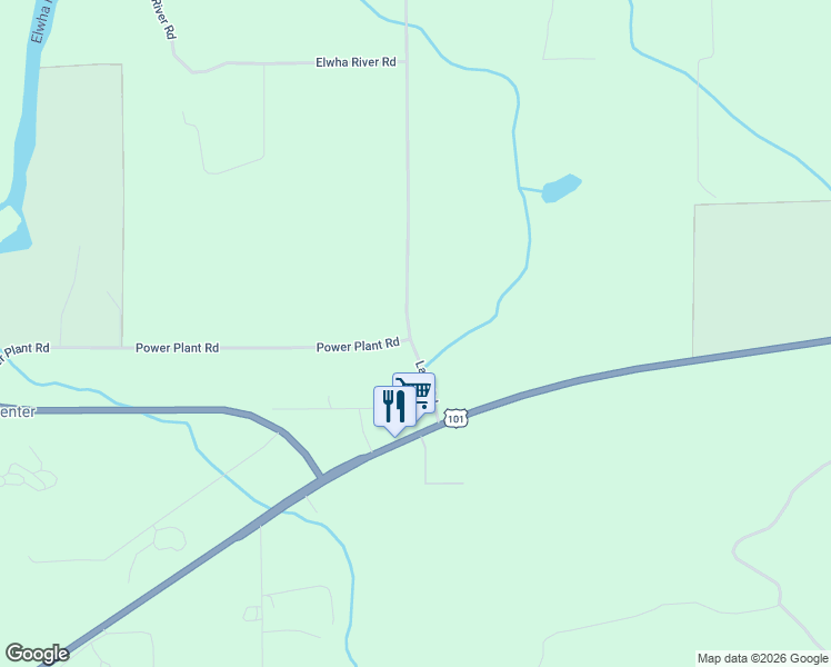 map of restaurants, bars, coffee shops, grocery stores, and more near 271 Laird Road in Port Angeles