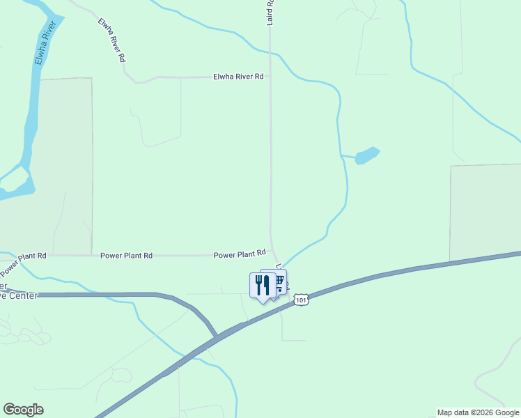 map of restaurants, bars, coffee shops, grocery stores, and more near 271 Laird Road in Port Angeles