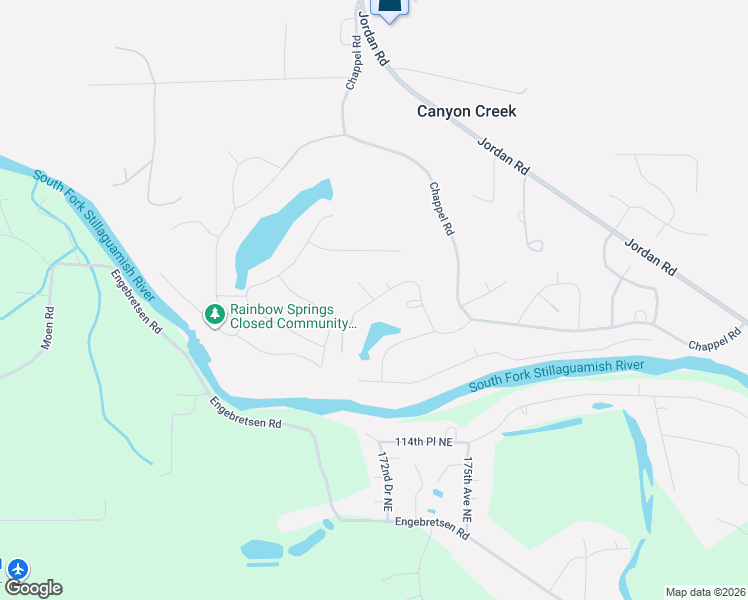 map of restaurants, bars, coffee shops, grocery stores, and more near 8927 172nd Avenue Northeast in Arlington