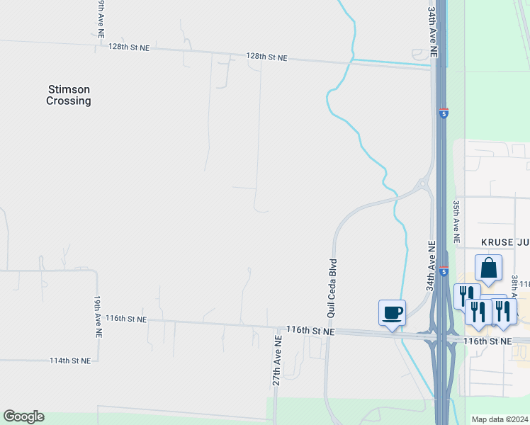 map of restaurants, bars, coffee shops, grocery stores, and more near 12105 26th Avenue Northeast in Tulalip Bay