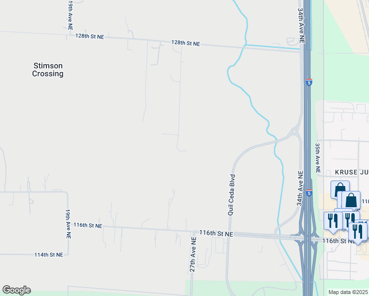 map of restaurants, bars, coffee shops, grocery stores, and more near 12105 26th Avenue Northeast in Tulalip Bay